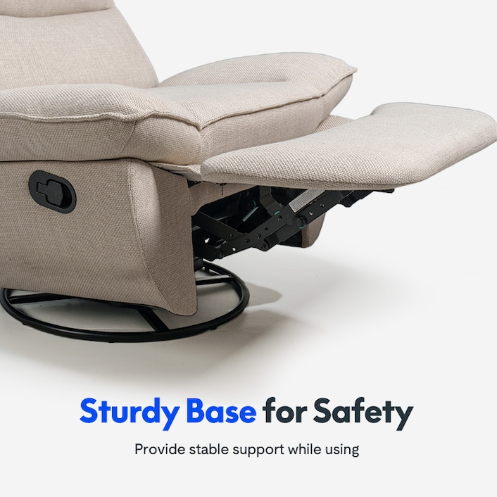 Recliner chairs that hotsell swivel and rock